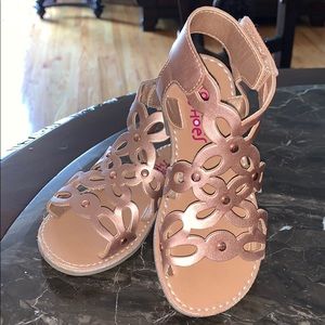 Rose Gold Strap Sandals